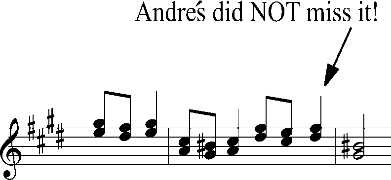Andrés's Non-Mistake