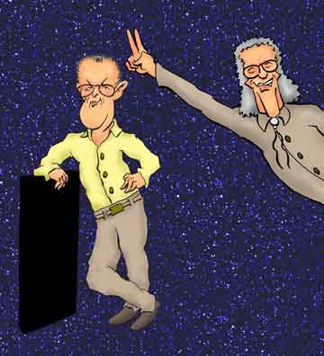 Arthur C. Clarke and Isaac Asimov