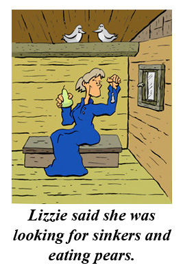 Lizzie in the barn