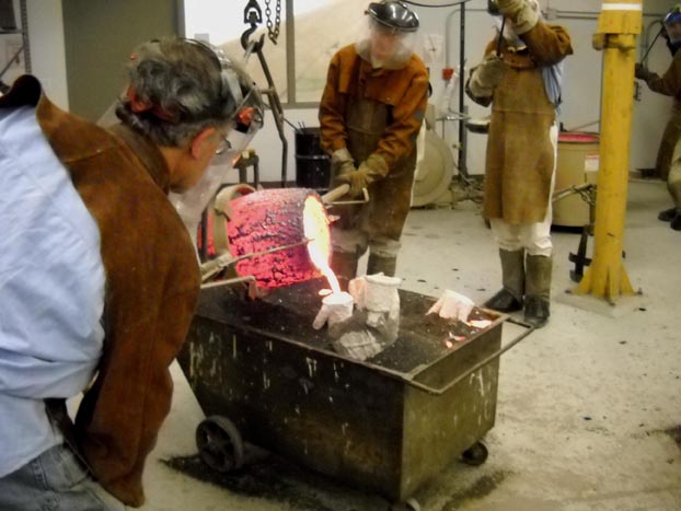 Bronze Casting - Still Pouring