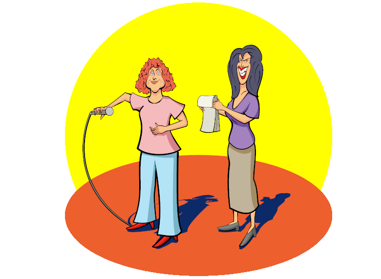 Jan Ravens and Ronni Ancona