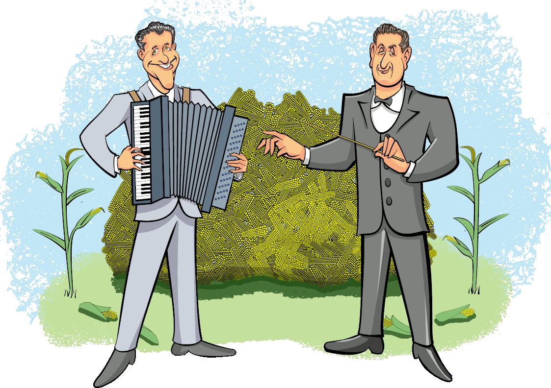 Lawrence Welk and Guy Lombardo