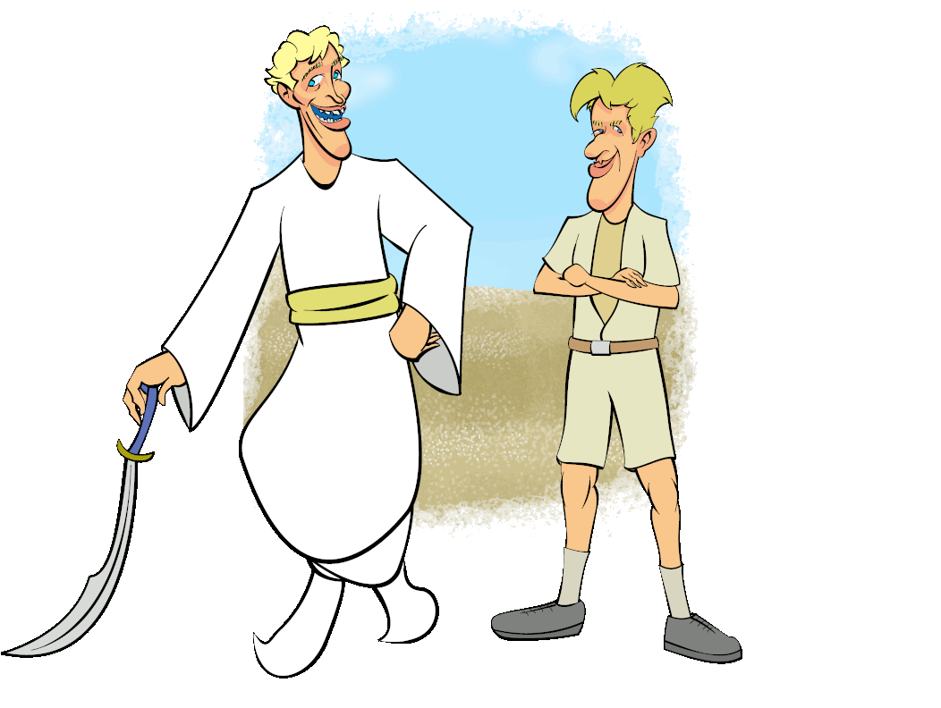 Peter O'Toole and T. E. Lawrence (Lawrence of Arabia)