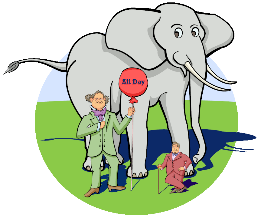 P. T. Barnum, Jumbo, and General Tom Thumb