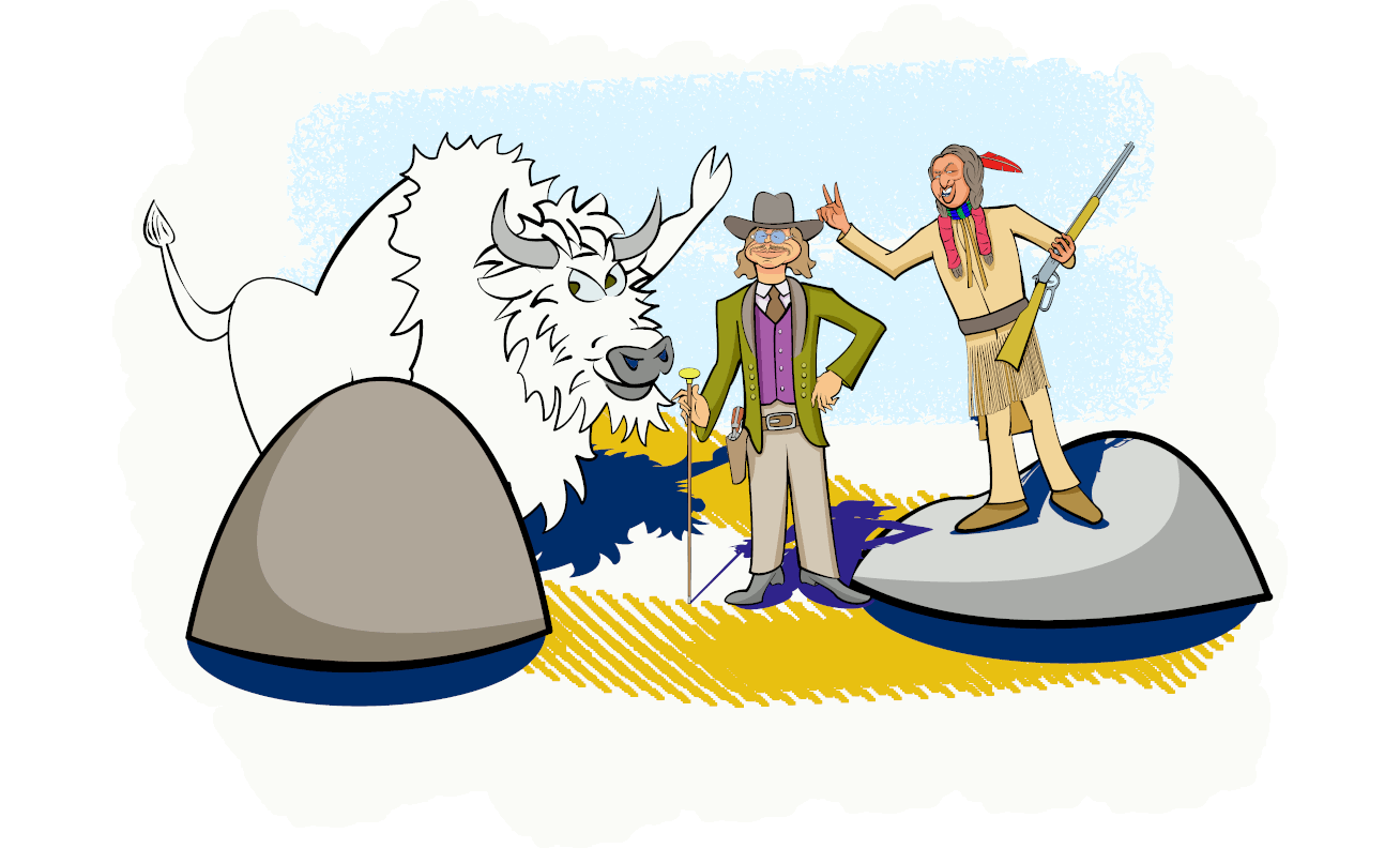 Charles Bronson and Will Sampson in The White Buffalo