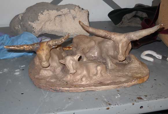 Bronze Casting - Assembled Sculpture Before Finishing