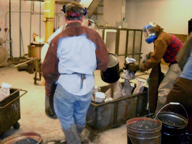 Bronze Casting - Setting Up the Shells